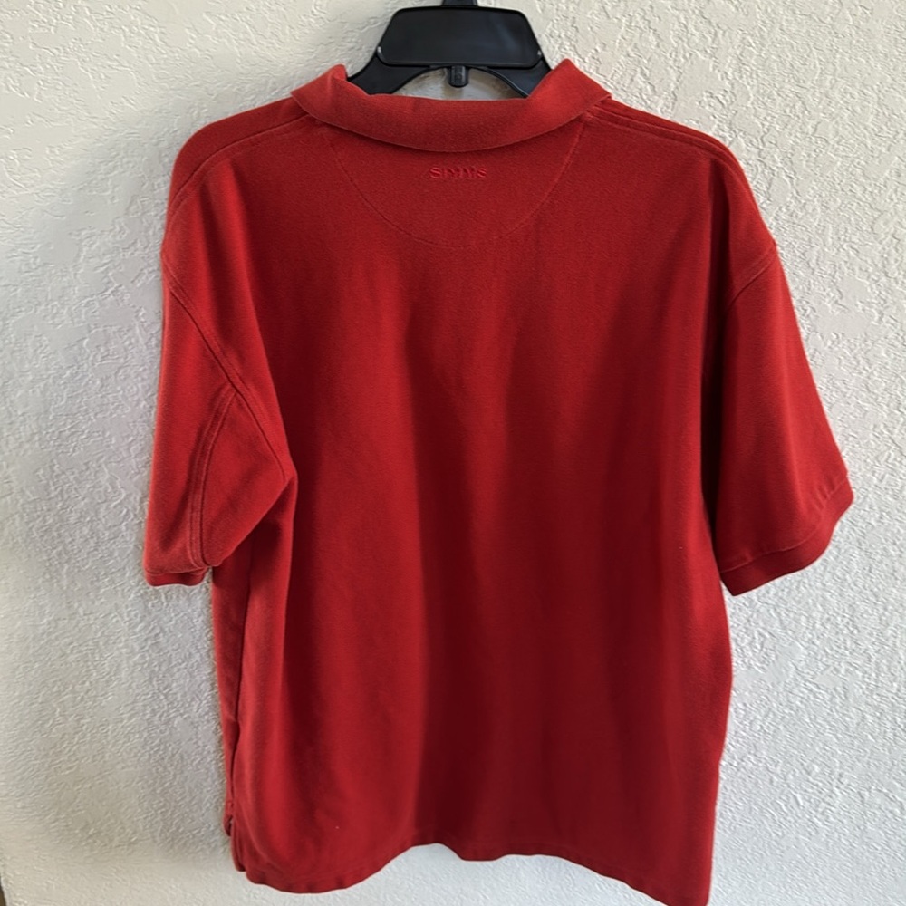 Simms Rust Polo Shirt - Picture 4 of 5
